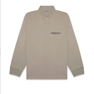 Essentials FOG Tan long sleeve polo
